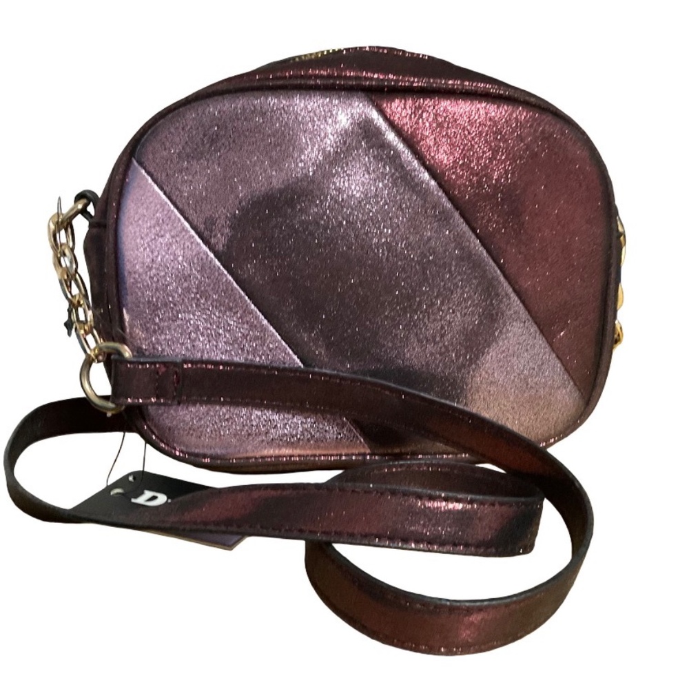 Dune London Purple Metallic Crossbody NWT - Picture 2 of 6